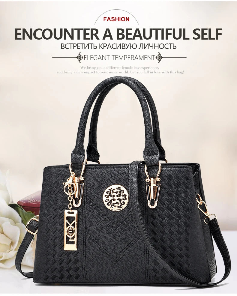 New Famous Designer Brand Bags Women Leather Handbags 2022 Luxury Ladies Hand Bags Purse Fashion Shoulder Bags Gift